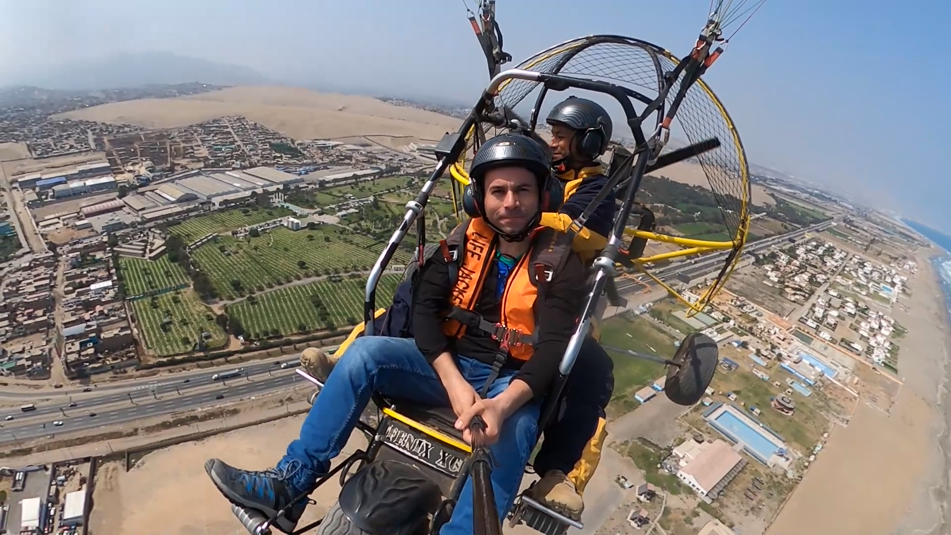 Paratrike sobre Pachacamac en Lurín